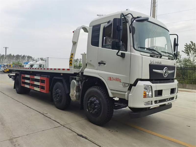 Kitchen waste collection vehicle front view